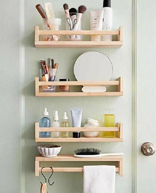 kit 3 Prateleiras Decorativa  Organizador Nicho Livros  Bonecas Porta Temperos