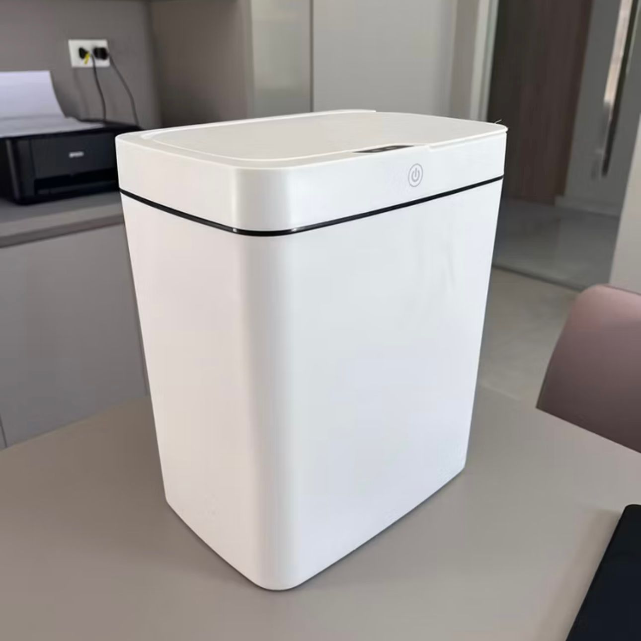 Lixeira Inteligente Com Sensor Automática Banheiro Lixeira Automática De 16 Litros Com Sensor Balde Lixo