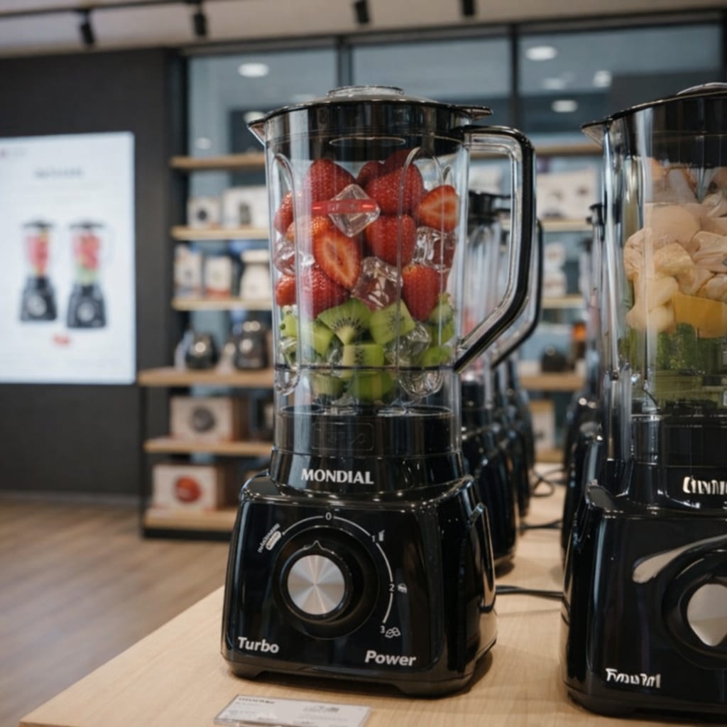 Liquidificador 3 velocidades Turbo Power preto - L-99FB - Mondial