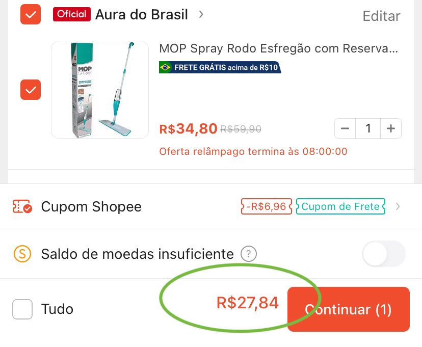 MOP Spray Rodo Esfregão com Reservatório Rodo Magico Limpa Seca