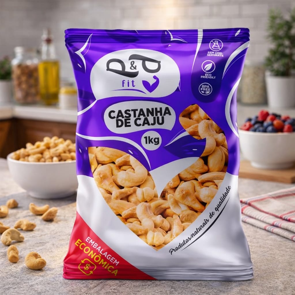 Castanha de Caju 1Kg (Com ou sem Sal) - P&P
