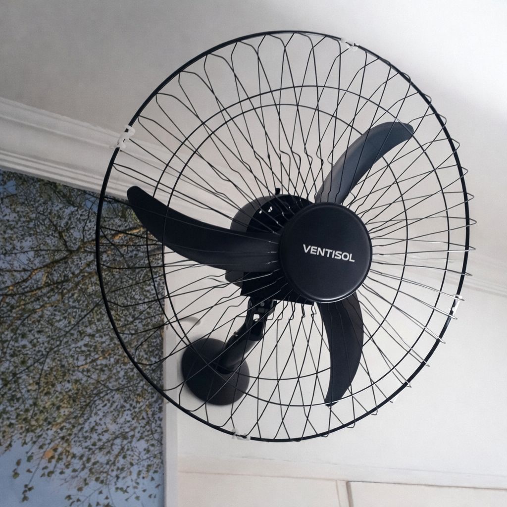 Ventilador de Parede Ventisol 60cm Oscilante NEW 127V ou 220V Silencioso Potente economico