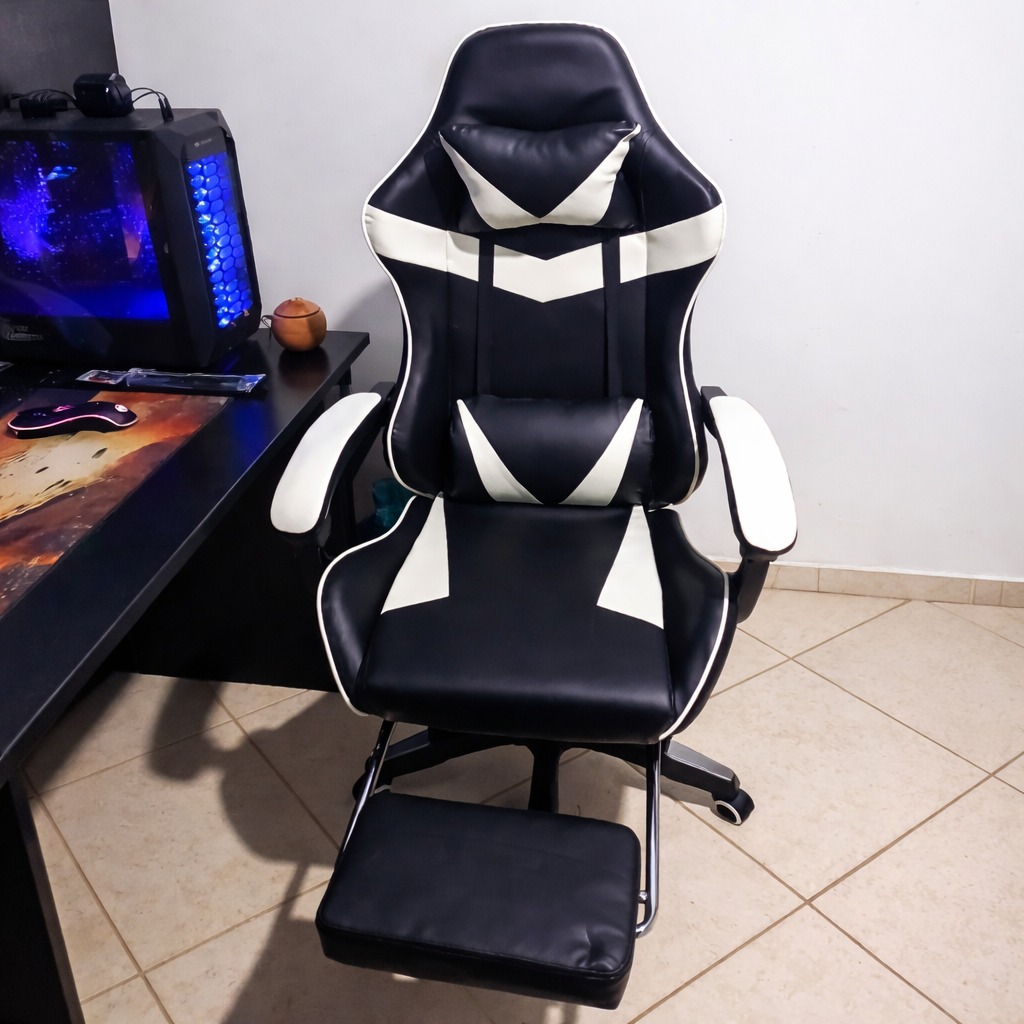 Cadeira de jogo profissional ergonomia dobrável cadeira de esportes eletrônicos com suporte F19