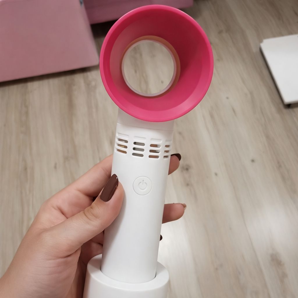 Ventilador Portátil Sem Hélice Recarregável Para Secagem de Cílios