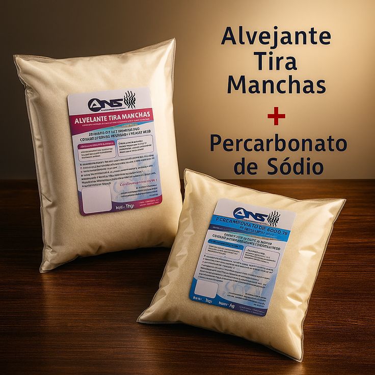 Tira manchas alvejante 1kg + Percarbonato de sódio 1kg