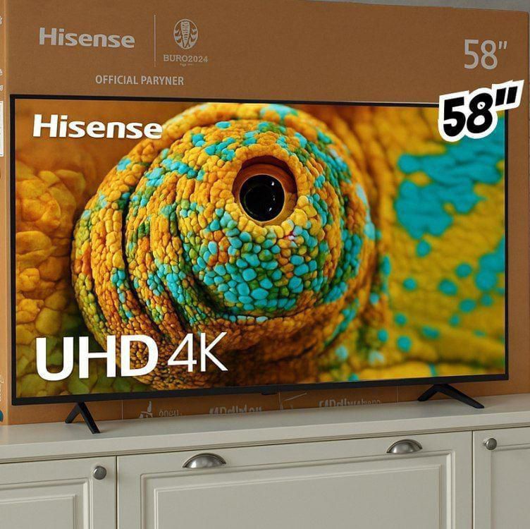 Smart TV UHD 4K Hisense DLED 58” Polegadas com Sleep Timer, Entrada HDMI e Wi-Fi - 58A6NV