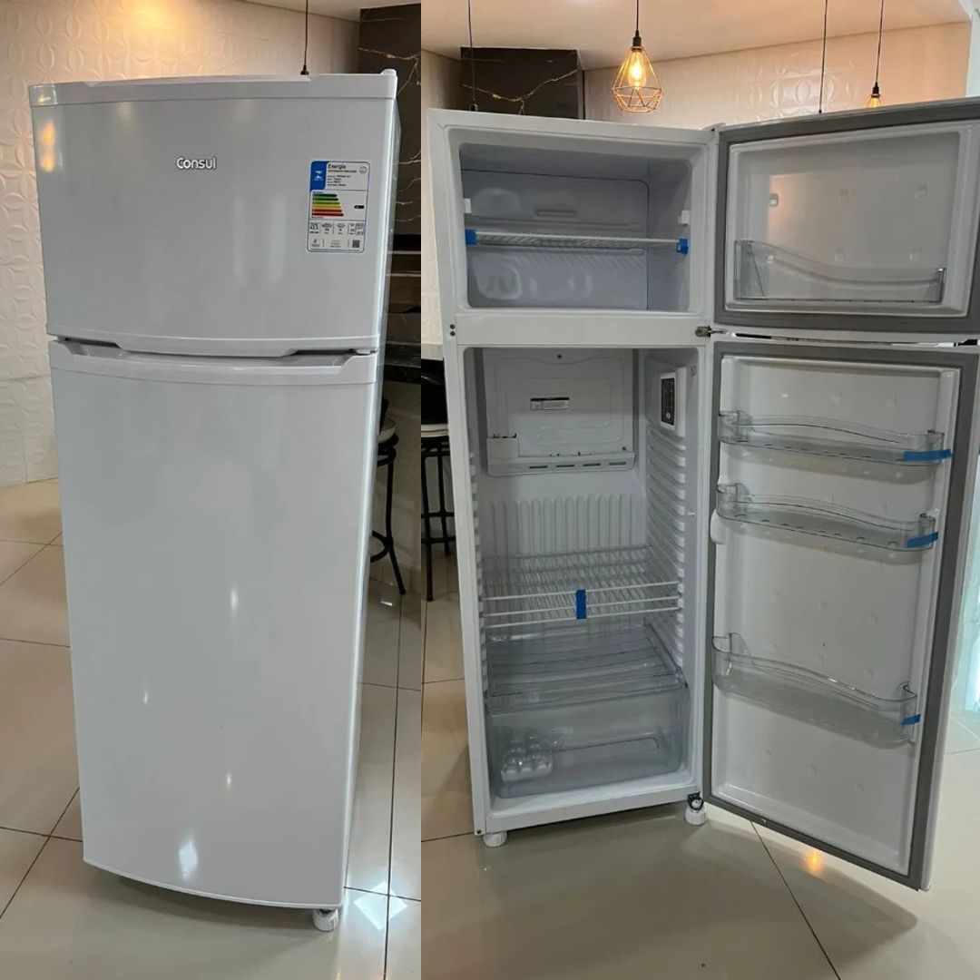Geladeira Consul Cycle Defrost Duplex 334 Litros Branca com Freezer Supercapacidade - CRD37EB