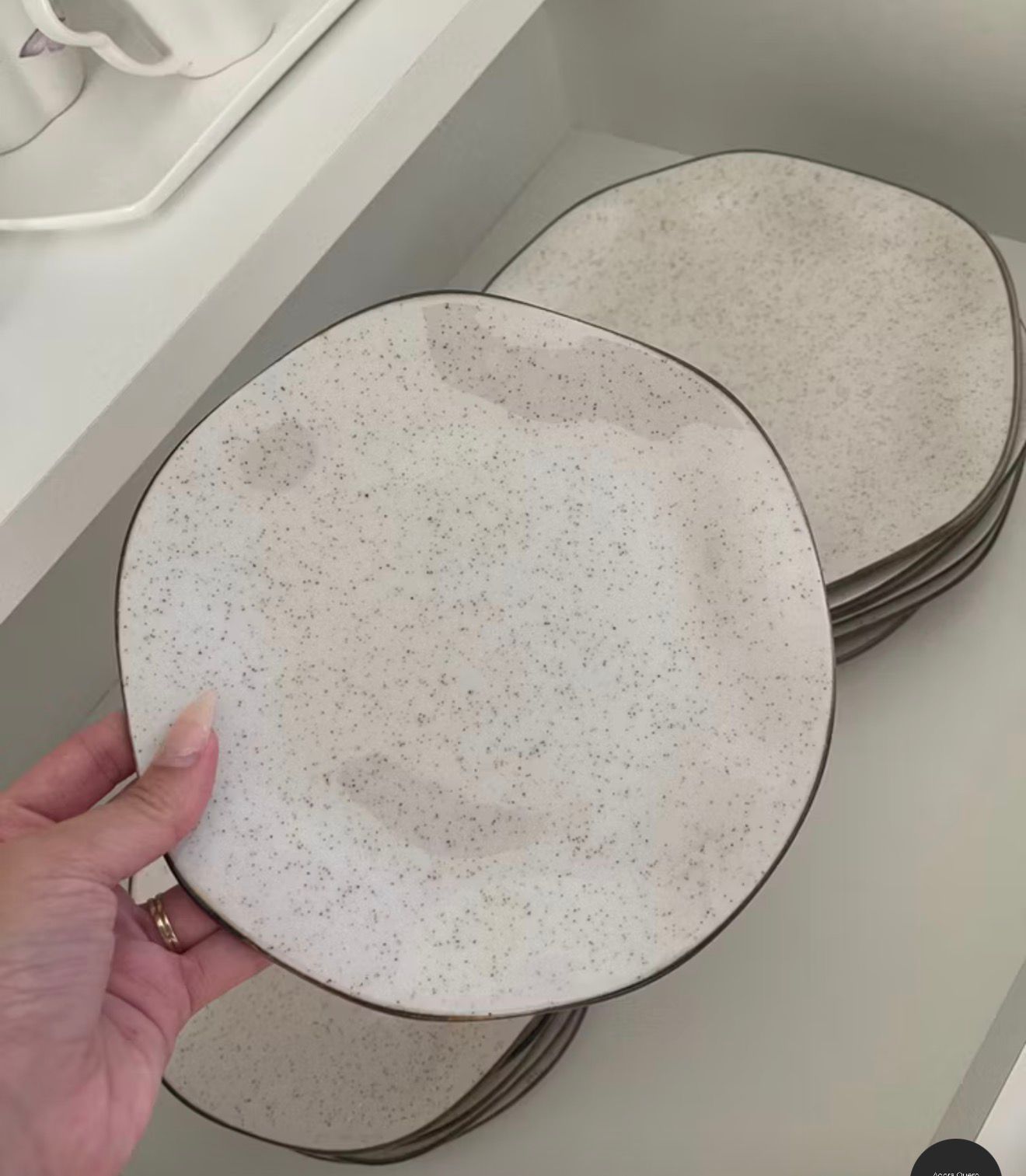 Prato Raso Ryo Maresia Areia 6 Unidades 27,5cm Oxford Porcelanas