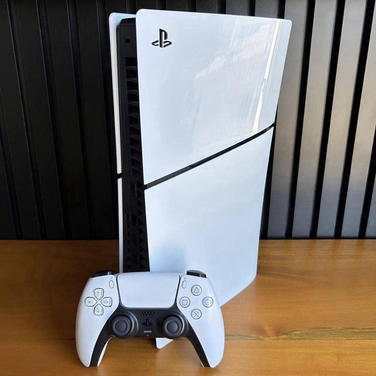 Console PlayStation 5 Slim Digital 825GB + Controle Sem Fio Dualsense Branco