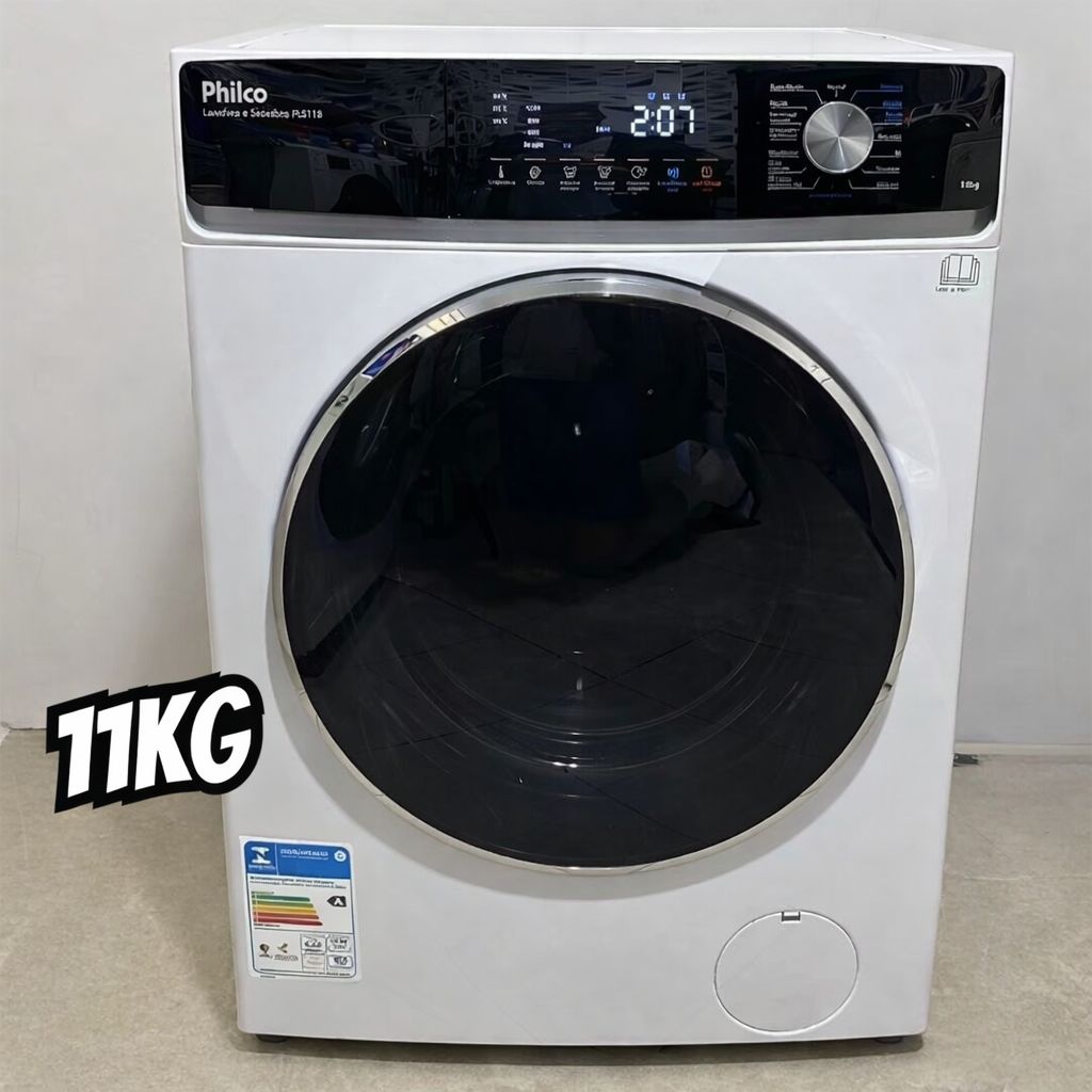 Lava e Seca Philco 11kg Pls11a Eco Invertplus 16 Programas Lavagem Branca