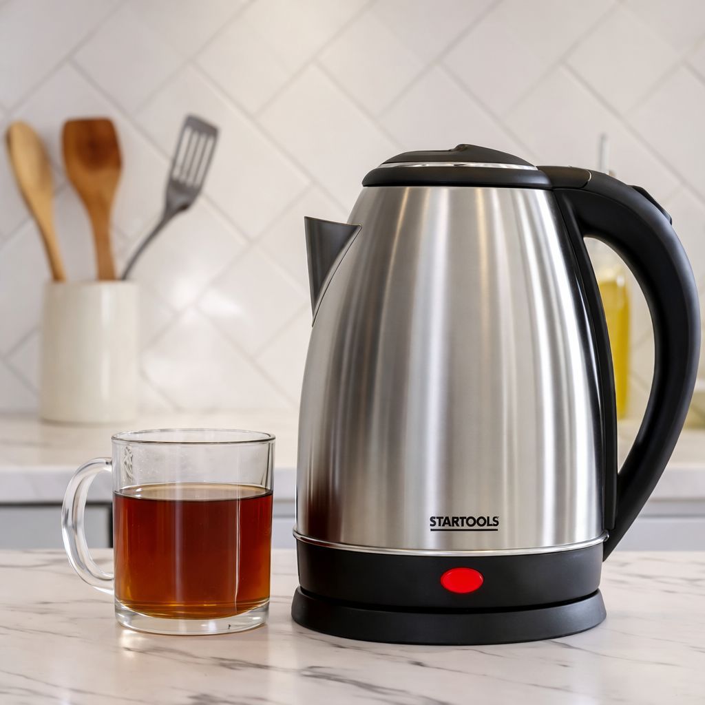 Chaleira Elétrica Jarra 1.8L Café Chá Inox 220v