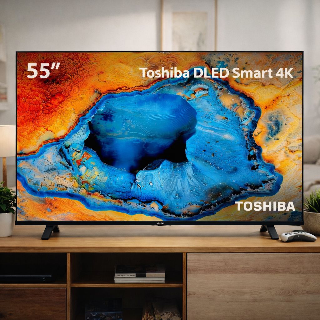Smart TV DLED 55 4K DLED  Toshiba 55C350NS VIDAA 3 HDMI 2 USB Wi-Fi - TB030M