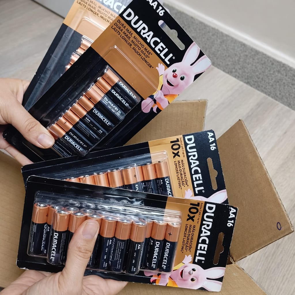 Pilha Alcalina AAA Palito  Duracell com 16 unidades