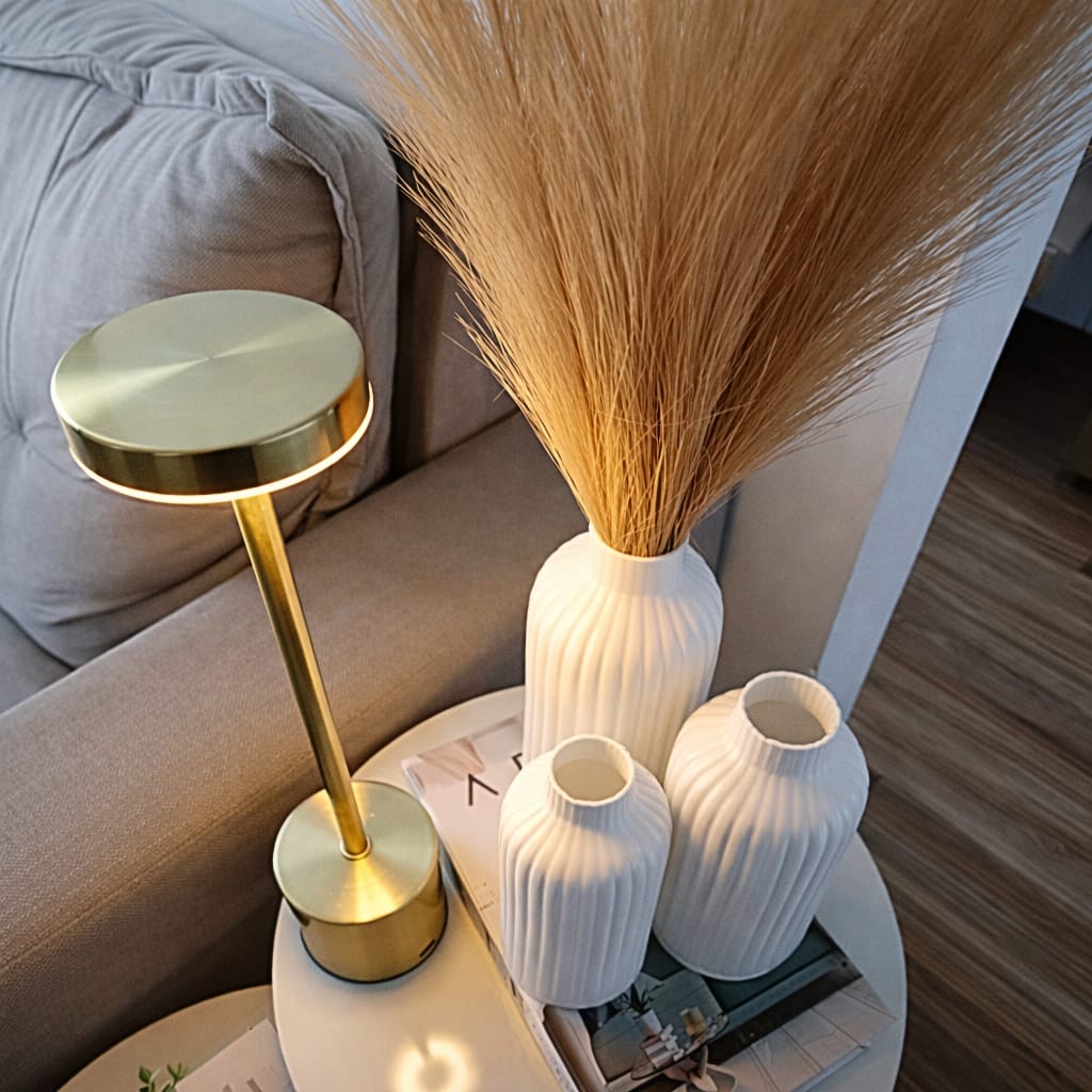 Trio de Vasos Cachepot Vaso Riscado Suave - alta qualidade impressão 3D