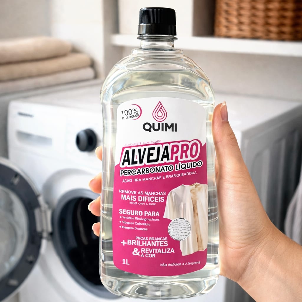 2L Alvejante Percarbonato de Sódio Líquido Remove Manchas Difíceis Limpeza Pesada Profissional