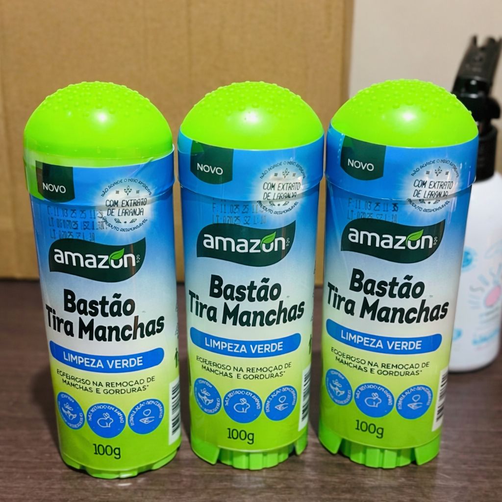 Kit 3 Bastões Tira Manchas Amazon - 100g cada