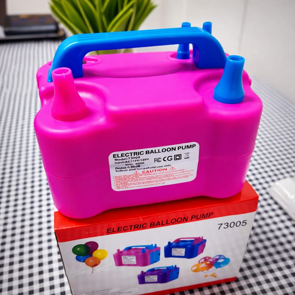 Inflador Elétrico de Balões Bexigas 110v/220v Festa Ornamentação Bomba de Encher Bola de Festas，com 2 Bicos，Bomba infláv