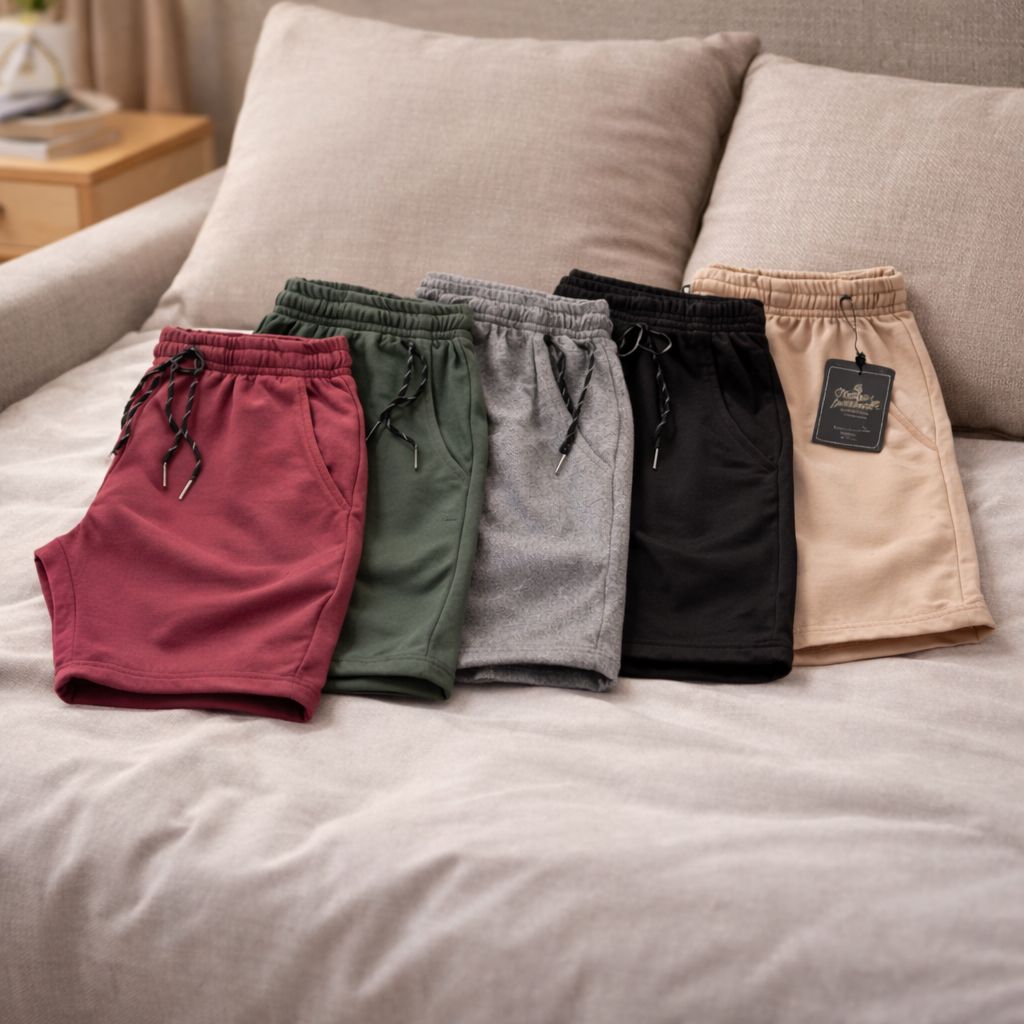 Kit 5 Bermudas de Moletom Premium