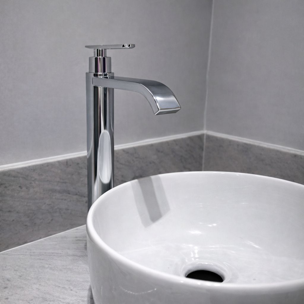 Torneira Banheiro Bica Alta ¼ de Volta Luxo