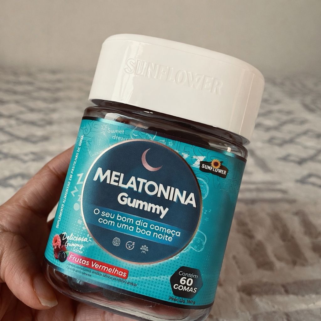 Melatonina Gummy 60 Gomas Sabor Frutas Vermelhas